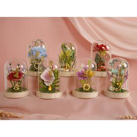 Disney Princess Jasmine florals in a clonche with neon light |  Techbox