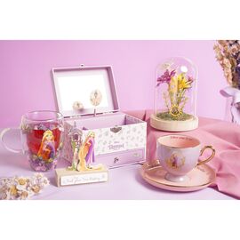 Disney Princess Rapunzel florals in a clonche with neon light