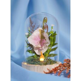 Disney Princess Vaiana Moana florals in a clonche with neon light