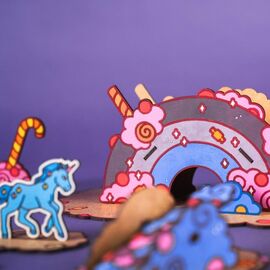 CrateIT - Unicorn Wooden Toy Candy Land (CR-C1132) / Toys
