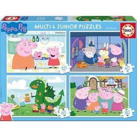Educa - 20-40-60-80 pcs, Peppa Pig Multi 4 (80-20329) / Toys