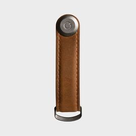 Orbitkey - Crazy Horse Leather Key Organiser - Chestnut Brown/Brown / Gadgets