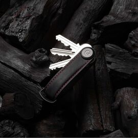 Orbitkey - Crazy Horse Leather Key Organiser - Obsidian Red / Gadgets