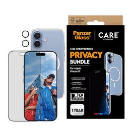 PanzerGlass - CARE 3-in-1 Flagship Privacy Bundle - iPhone 17 / Electronics