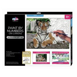 Zieler - Paint By Numbers - Tiger (609299433) / Toys
