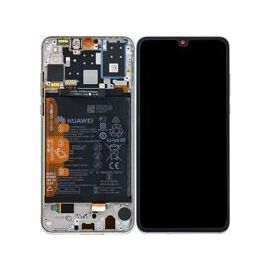 Huawei (02352RQC) LCD touchscreen incl. Battery - White, Huawei P30 Lite (2019 MAR-LX1A) - LED Screens - Smartphone LCD - Techbox