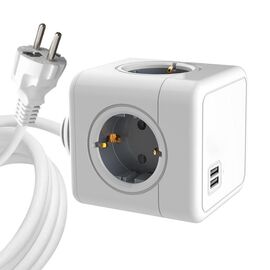 ProXtend - 4-way Schuko Power Cube 1.4M White / Electronics
