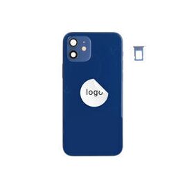For iPhone/iPad (AP120024BLPSP-B) Rear Cover (Pulled B) incl. small parts - Blue, For iPhone 12 - Smartphone Covers & Frames - Smartphone - Techbox