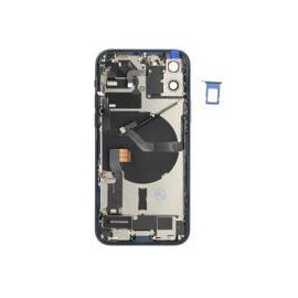 For iPhone/iPad (AP120024BLPSP-B) Rear Cover (Pulled B) incl. small parts - Blue, For iPhone 12 - Smartphone Covers & Frames - Smartphone - Techbox