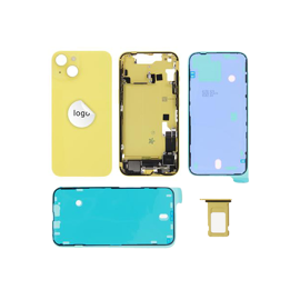 For iPhone/iPad (AP140024YPSP-C) Rear Cover (Pulled C) incl. small parts - Yellow, For iPhone 14 - Smartphone Covers & Frames - Smartphone - Techbox