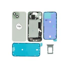 For iPhone/iPad (AP150024GRNPSP) Rear Cover - Green (Pulled incl middle frame), for model iPhone 15 (incl. smallparts) - Smartphone Covers & Frames - Smartphone - Techbox