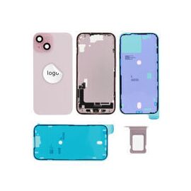 For iPhone/iPad (AP150024PIPSP) Rear Cover - Pink (Pulled incl middle frame), for model iPhone 15 (incl. smallparts) - Smartphone Covers & Frames - Smartphone - Techbox