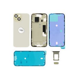 For iPhone/iPad (AP150024YP) Rear Cover - Yellow (Pulled incl middle frame), for model iPhone 15 (with buttons and without smallparts) - Smartphone Covers & Frames - Smartphone - Techbox