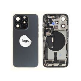 For iPhone/iPad (AP15P24BLPSP) Rear Cover - Blue Titanium (Pulled incl middle frame), for model iPhone 15 Pro (incl. smallparts) - Smartphone Covers & Frames - Smartphone - Techbox