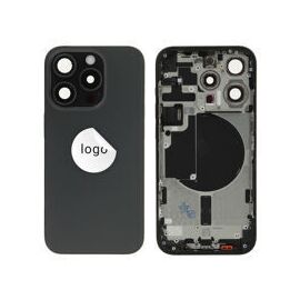 For iPhone/iPad (AP15P24BP) Rear Cover - Black Titanium (Pulled incl middle frame), for model iPhone 15 Pro (with buttons and without smallparts) - Smartphone Covers & Frames - Smartphone - Techbox