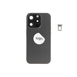 For iPhone/iPad (AP15P24BPSP) Rear Cover - Black Titanium (Pulled incl middle frame), for model iPhone 15 Pro (incl. smallparts) - Smartphone Covers & Frames - Smartphone - Techbox