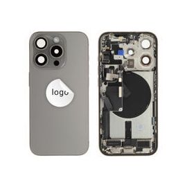 For iPhone/iPad (AP15P24GRPSP) Rear Cover - Natural Titanium (Pulled incl middle frame), for model iPhone 15 Pro (incl. smallparts) - Smartphone Covers & Frames - Smartphone - Techbox