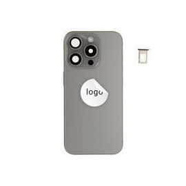 For iPhone/iPad (AP15P24GRPSP) Rear Cover - Natural Titanium (Pulled incl middle frame), for model iPhone 15 Pro (incl. smallparts) - Smartphone Covers & Frames - Smartphone - Techbox