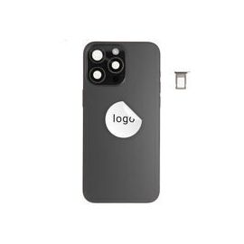 For iPhone/iPad (AP15PM24BPSP) Rear Cover - Black Titanium (Pulled incl middle frame), for model iPhone 15 Pro Max (incl. smallparts) - Smartphone Covers & Frames - Smartphone - Techbox