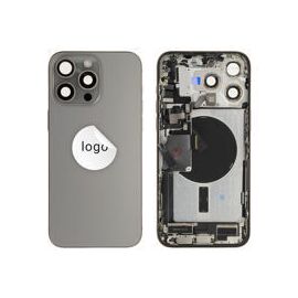 For iPhone/iPad (AP15PM24GRPSP) Rear Cover - Natural Titanium (Pulled incl middle frame), for model iPhone 15 Pro Max (incl. smallparts) - Smartphone Covers & Frames - Smartphone - Techbox
