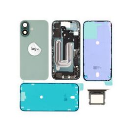For iPhone/iPad (AP160024GRNPSP-C) Rear Cover (Pulled C) incl. small parts - Green, For iPhone 16 - Smartphone Covers & Frames - Smartphone - Techbox