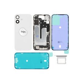 For iPhone/iPad (AP160024WPSP-C) Rear Cover (Pulled C) incl. small parts - White, For iPhone 16 - Smartphone Covers & Frames - Smartphone - Techbox