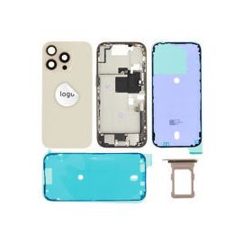 For iPhone/iPad (AP16P0024GOPSP) Rear Cover (Pulled A) incl. small parts - Cream, For iPhone 16 Pro - Smartphone Covers & Frames - Smartphone - Techbox