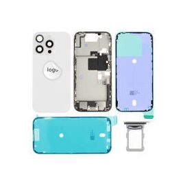 For iPhone/iPad (AP16P0024WPSP) Rear Cover (Pulled A) incl. small parts - White, For iPhone 16 Pro - Smartphone Covers & Frames - Smartphone - Techbox