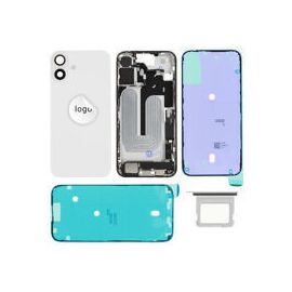 For iPhone/iPad (AP16PL0024WPSP-B) Rear Cover (Pulled B) incl. small parts - White, For iPhone 16 Plus - Smartphone Covers & Frames - Smartphone - Techbox