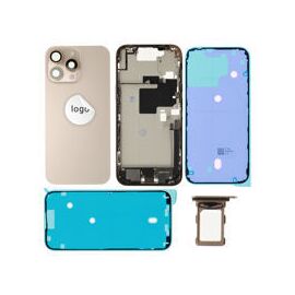 For iPhone/iPad (AP16PM0024GOPSP-C) Rear Cover (Pulled C) incl. small parts - Cream, For iPhone 16 Pro Max - Smartphone Covers & Frames - Smartphone - Techbox
