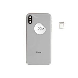 For iPhone/iPad (APX0024SPSP) Rear Cover (Pulled A) incl. small parts - Silver, For iPhone X | Techbox