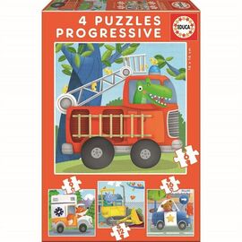 Educa - Puzzle - 6-9-12-16 Rescue Patrol (80-17144) / Toys