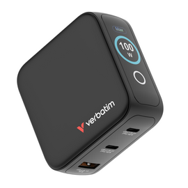 Verbatim - Mini GaN Charger 3-port 100W with Display / Electronics