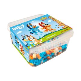Hama - Maxi Bucket of Beads+Plate, Bluey (388756) / Toys