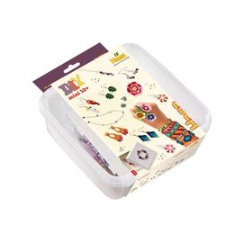 Hama - Mini beads and pegboards in bucket, jewelry (385404) / Toys