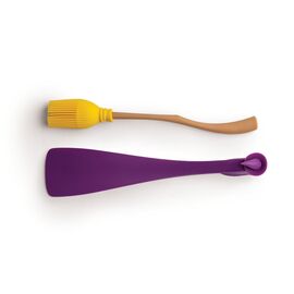 Ototo - Witchin Basting Brush & Spatula - Purple and Yellow / Gadgets