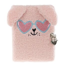 Tinka - Diary Plush Dog Pink w/Glasses / Toys