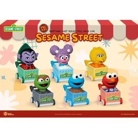 Sesame Street Pull Back Cars Shopping Cart Blind Box (6) 5 cm |  Techbox