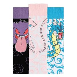 Pokémon Socks 3-Pack Crew 39-42 |  Techbox