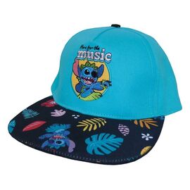 Lilo & Stitch Curved Bill Cap Here For The Music - Caps - Fashion - Techbox