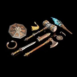 Mythic Legions: Rising Sons Action Figure Accessorys Dwarf Weapons |  Techbox