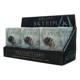 Elder Scrolls Skyrim Playing Cards Display (12) - Board Games - Various - Techbox