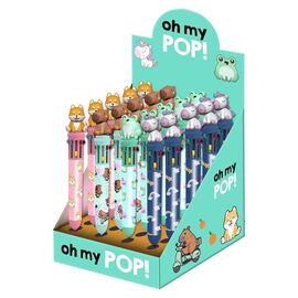 Oh My Pop ! Multicoloured ball pen Mix - Display (24)