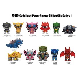 Godzilla vs. Power Rangers 3D PVC Bag Clips Series 1 Display (24) |  Techbox