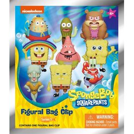Nickelodeon Classics 3D PVC Bag Clips Series 5 SpongeBob SquarePants Display (24)