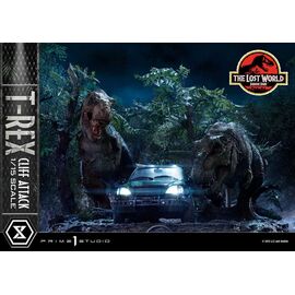 Jurassic World: The Lost World Statue 1/15 T-Rex Cliff Attack 53 cm |  Techbox