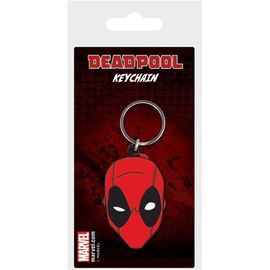 Marvel Comics Rubber Keychain Deadpool Face 6 cm |  Techbox