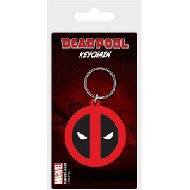 Marvel Comics Rubber Keychain Deadpool Symbol 6 cm |  Techbox