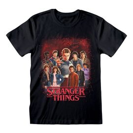 Stranger Things T-Shirt Group of all Characters Size S