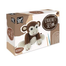 Craft ID - Crochet kit Monkey, 15x9x13,5 cm - (K-CR1704/GE) / Toys